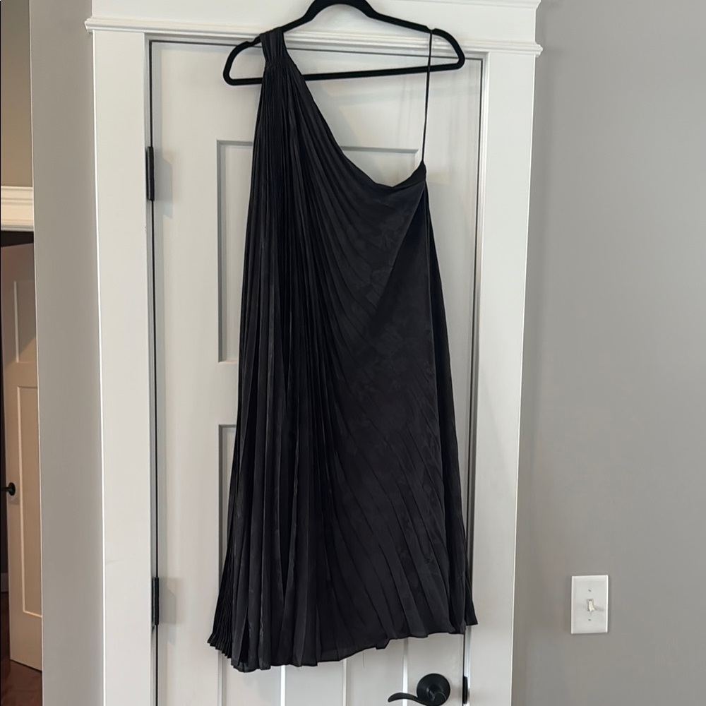 Banana Republic Black One-Shoulder Cocktail Dress
